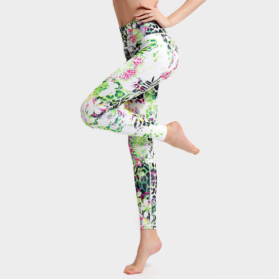 💜 Marble Print High-Waist Yoga Leggings – Sculpted Fit in Bold Purple FitiqueFit