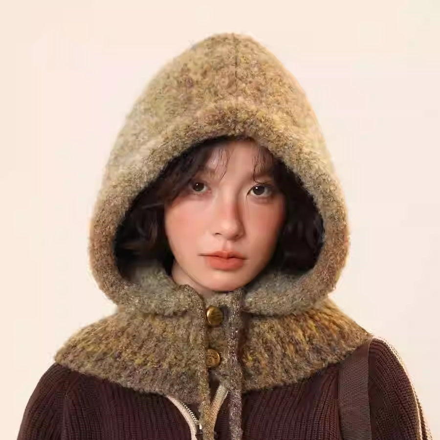 Women’s Tie-Dye Balaclava Hat – Warm Ear-Protecting Hat & Scarf in One - FitiqueFit