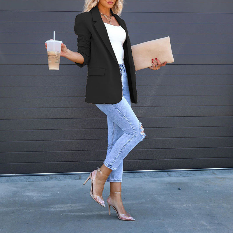 Women’s Open‑Front Casual Blazer CJ US