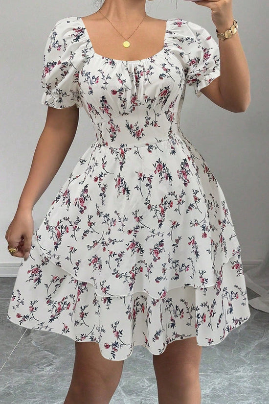 Women's Blue Floral Dress 