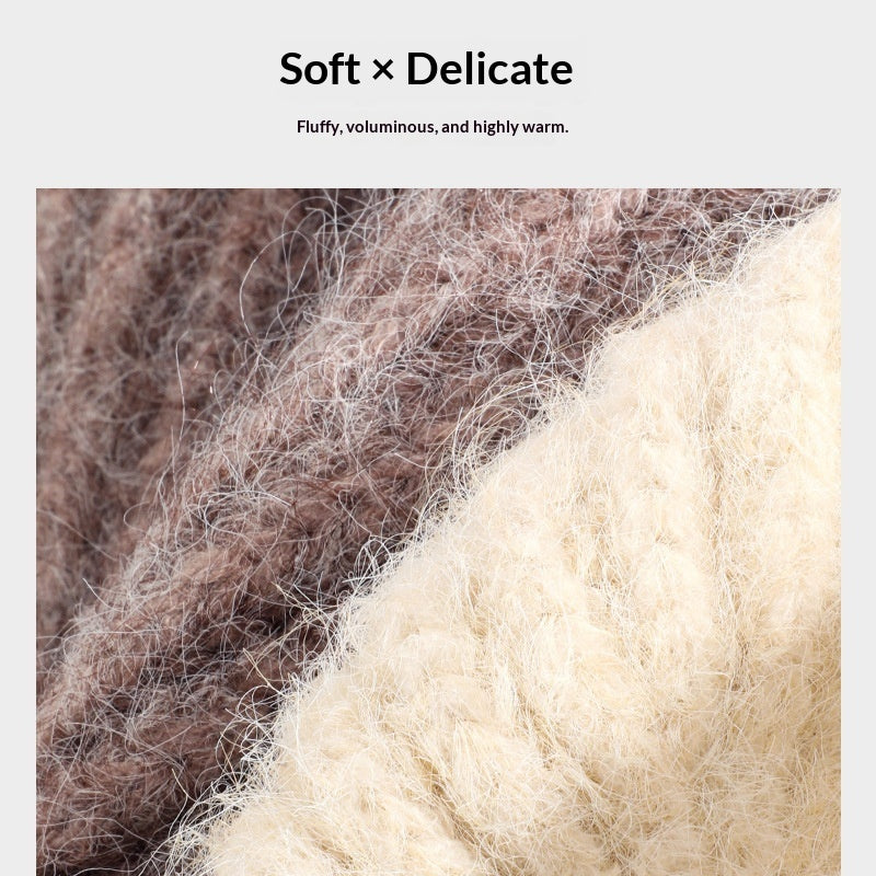 Women’s Cozy Wool Knit Beanie – Soft Warm Fall & Winter Hat - FitiqueFit