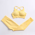  Yellow bra pantsuit