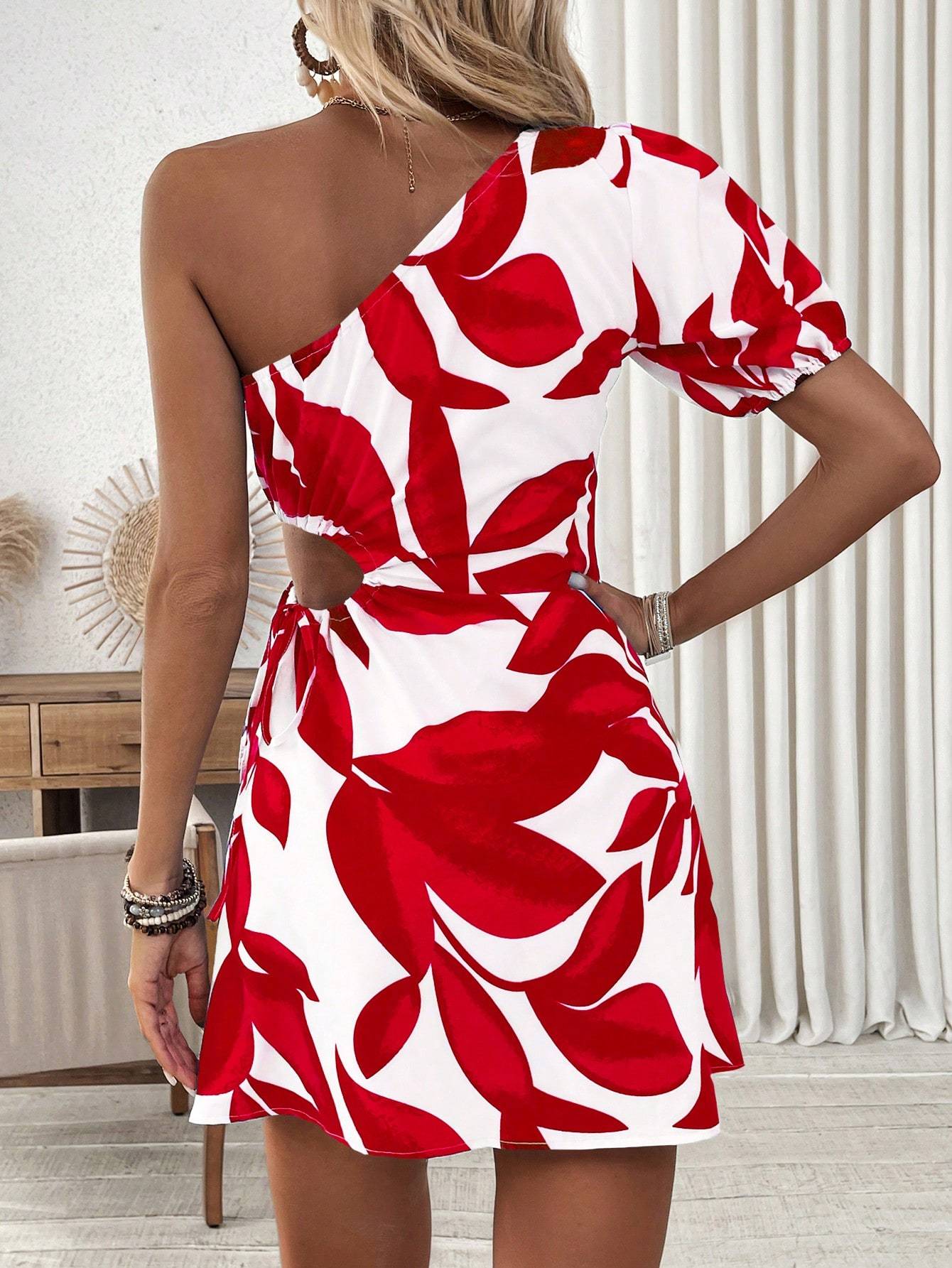 Women’s Puff Sleeve Summer Dress – Vacation & Beach Outfit CJ US
