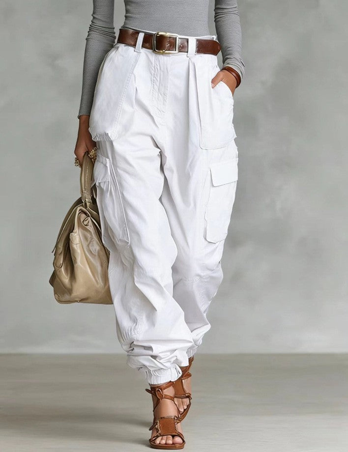 Niche Relaxed-fit Wide-leg Casual Trousers For Women 