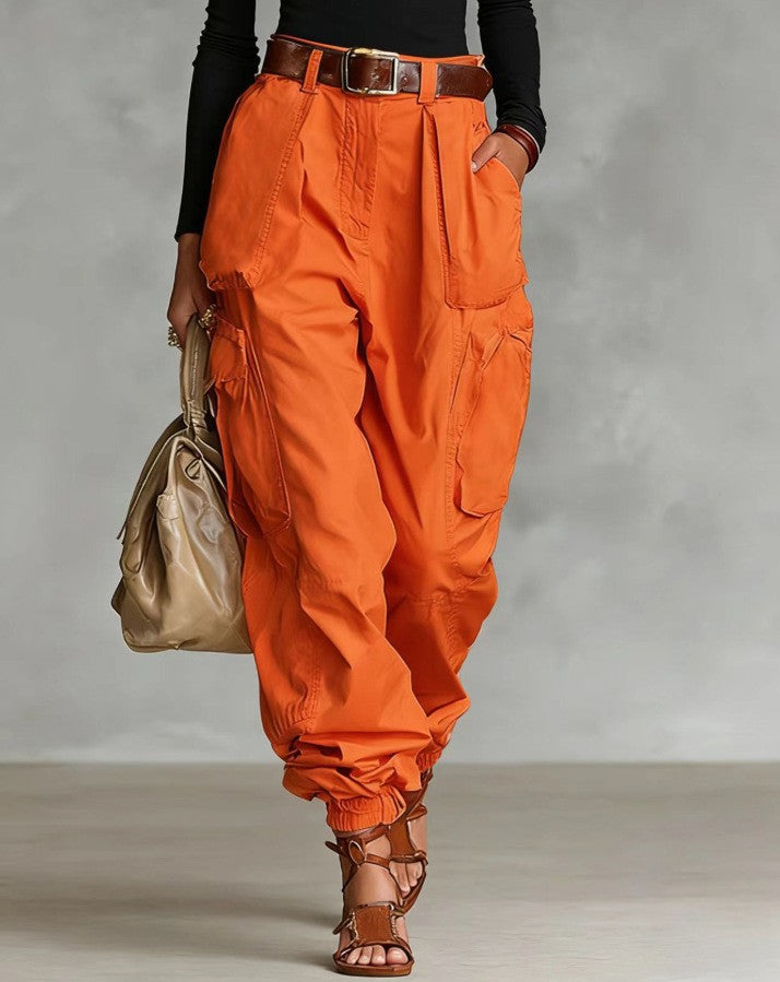 Niche Relaxed-fit Wide-leg Casual Trousers For Women 
