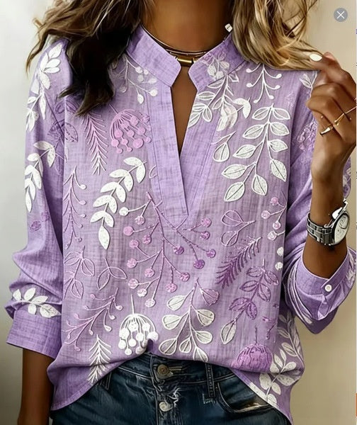 Women's 3D Digital Print Casual Shirt Top 