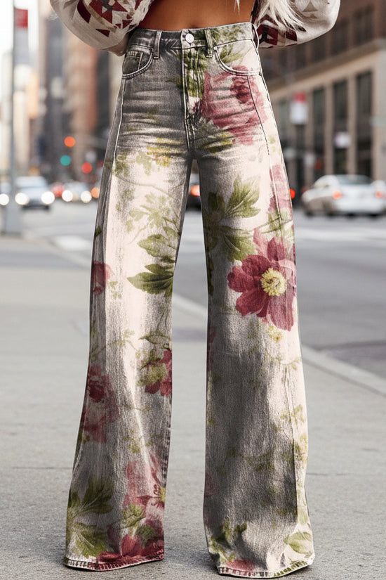 Women's Simple Pants With A Printed Pattern 