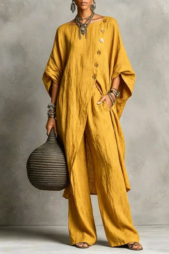 Women's Irregular Casual Shirt Set 