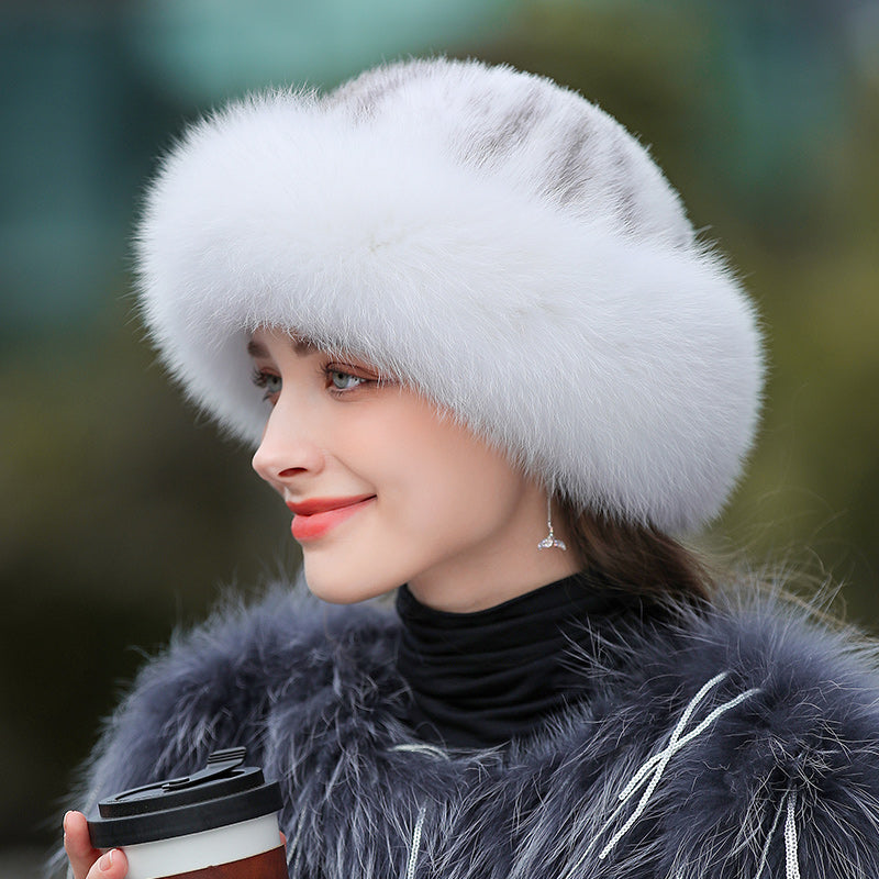 Women's Outdoor Warm Fur Hat In Winter 