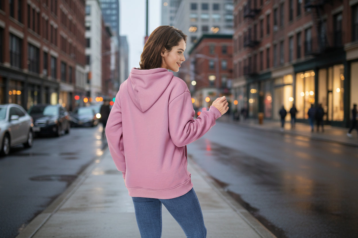 Winter New Arrival - Fashion Solid Color Velvet Hoodie - Warm Autumn And Winter Top - Hoodie With Adjustable Drawstring And Kangaroo Pocket, Comfortable Women's Sweatshirt 