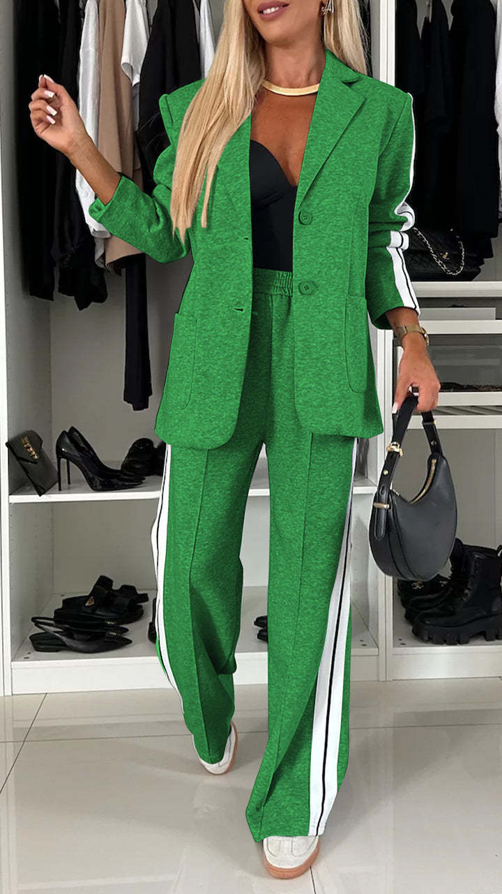 Women’s Elegant Solid Color Suit Set 