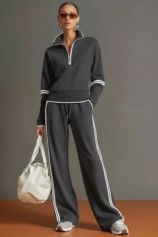 Women's Casual Fashionable Sports Long-Sleeve Suit 