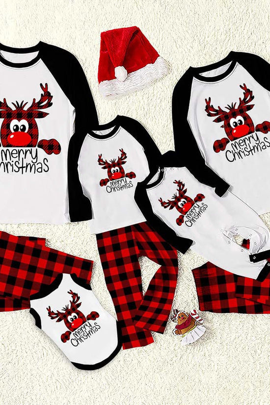 Family Christmas Pajamas Matching Sets Christmas Sleepwear Parent-Child Pjs Outfit For Christmas Holiday Xmas Party CJ