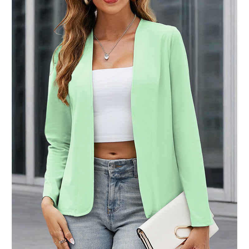 Women Plus Size Casual Blazer Open Front Long Sleeve Work Office Cardigan Jackets CJ US