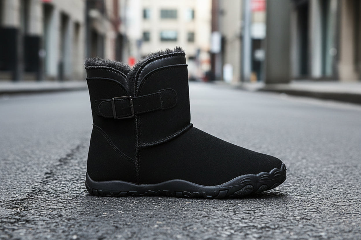 Unisex Warm Fleece-Lined Snow Boots – Anti-Slip Winter Boots for Men & Women - FitiqueFit