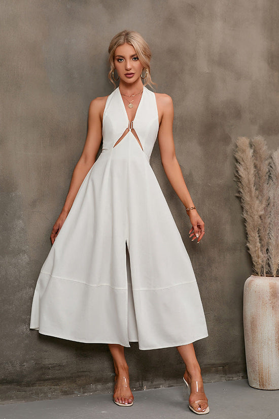 Sleeveless Dress With Breast Wrap 