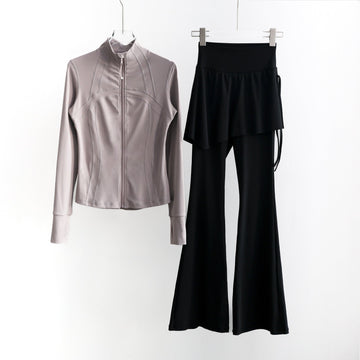 Morado, gris y negro