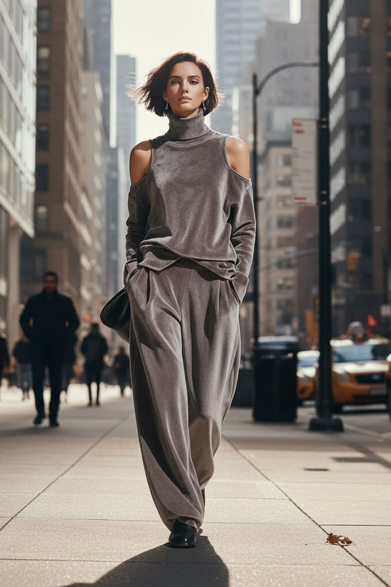 Womens Stylish Casual Long Sleeve Sports Suit 