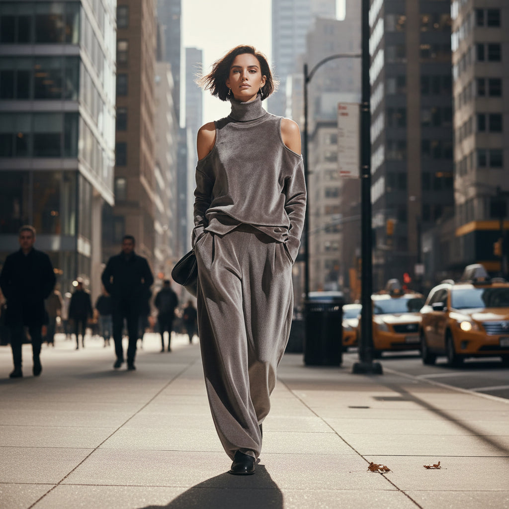 Womens Stylish Casual Long Sleeve Sports Suit 