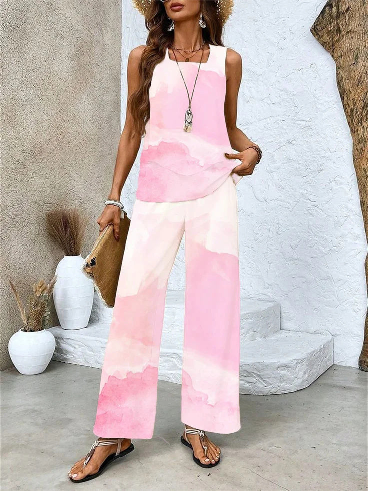 Women's Two-Piece Vest And Pants Set 