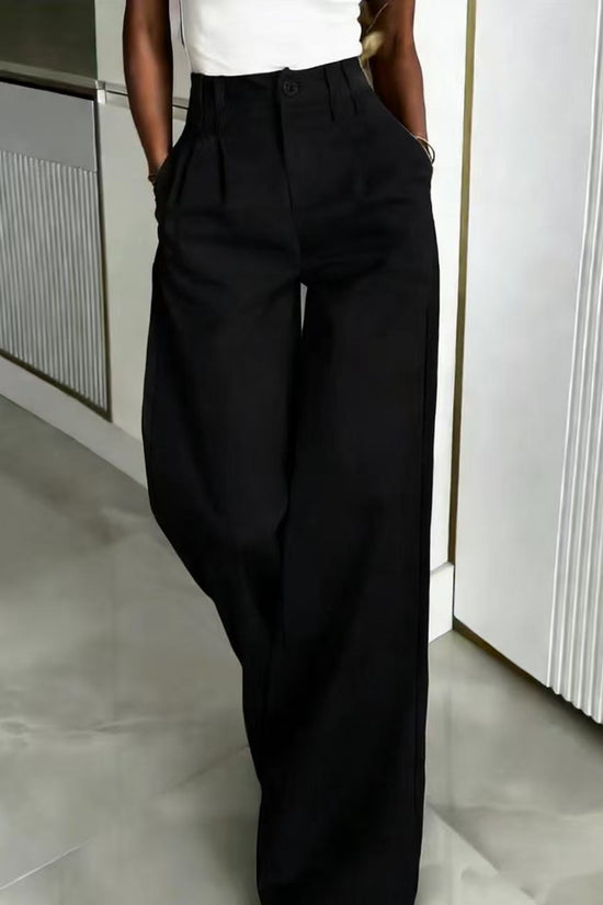 Loose Flowing Figure-flattering Casual Floor-length Pants 