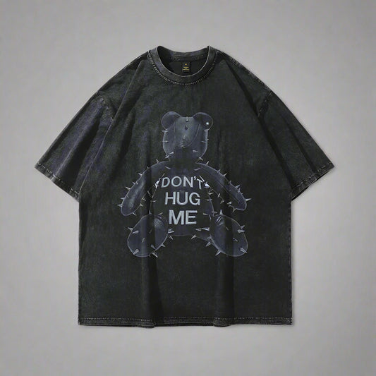 Hip Hop Oversized Tshirts Streetwear Vintage T-shirts Bear