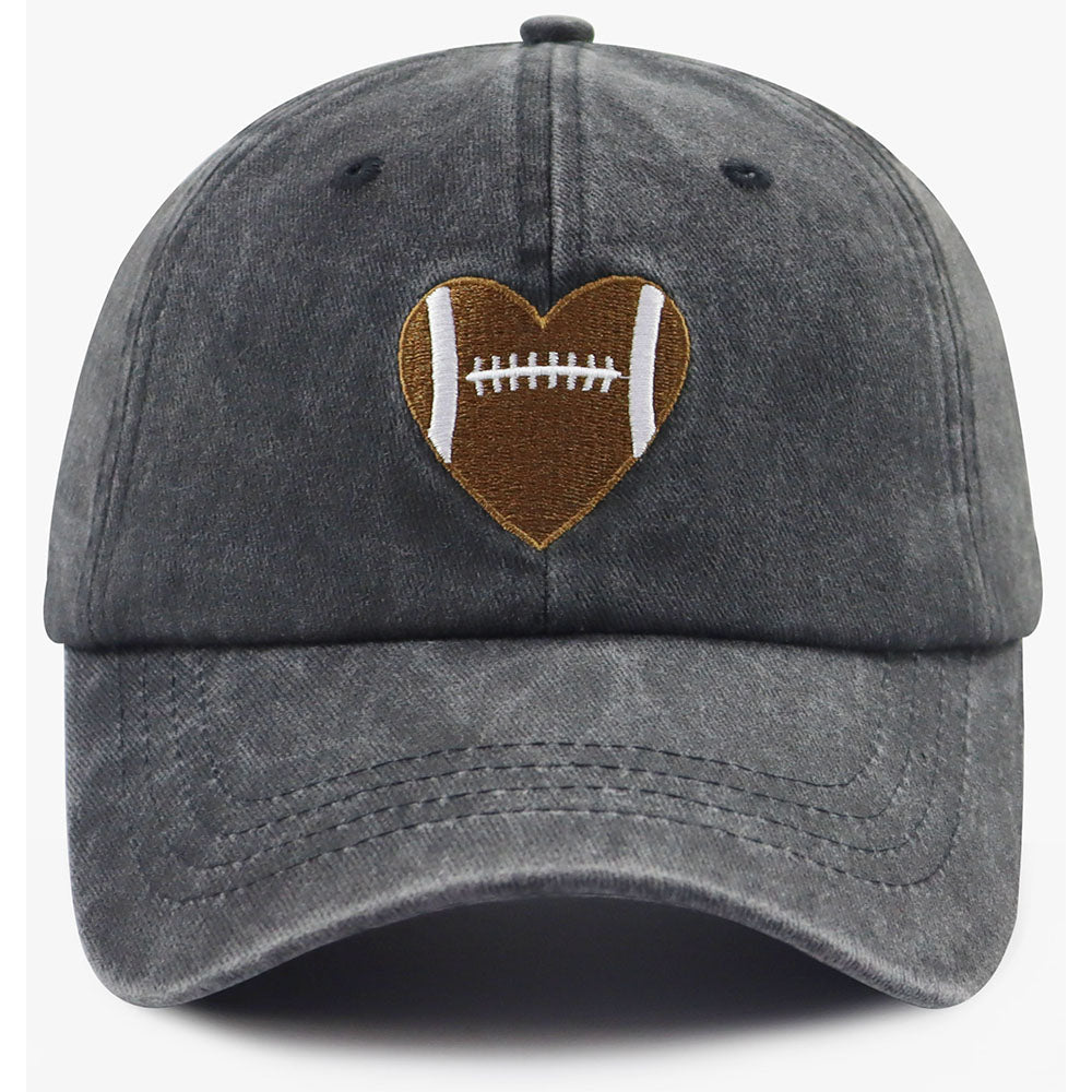 Football Gifts For Women Men  Football Heart Baseball Cap 