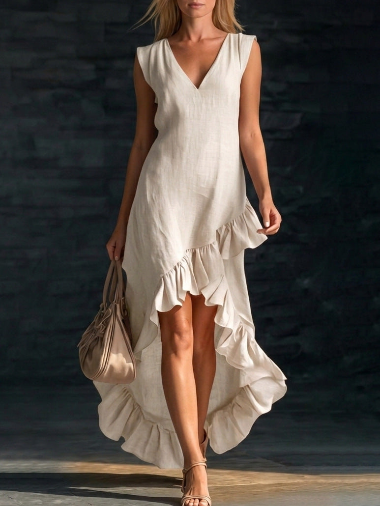 New Cotton-linen Long Dress For Women 
