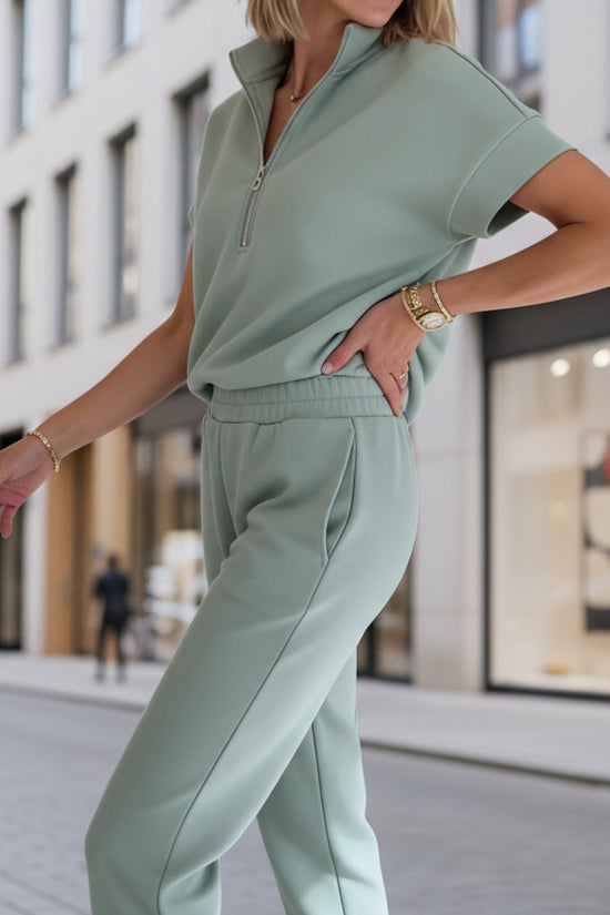 Athleisure T-shirt And Pants Two-piece Set 