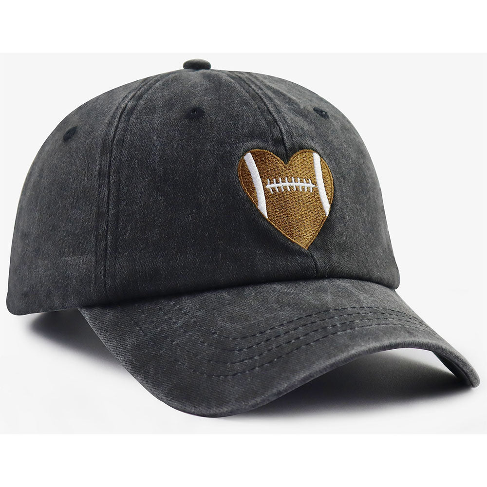 Football Gifts For Women Men  Football Heart Baseball Cap 