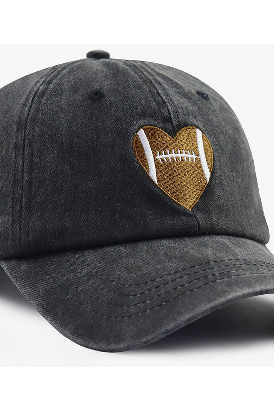 Football Gifts For Women Men  Football Heart Baseball Cap 