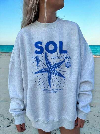 Women's Cute Kitten Graphic Sweatshirt 