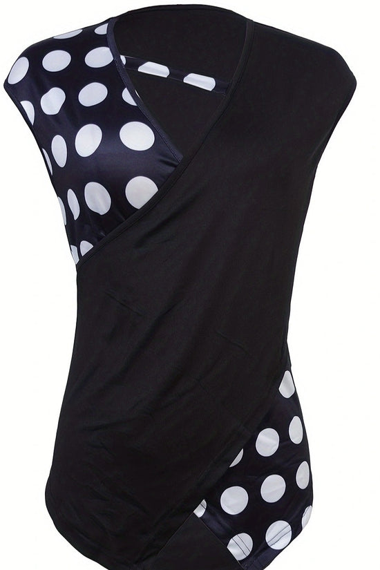 Women's Sleeveless Collar With Unique Design T-shirt Top CJ US