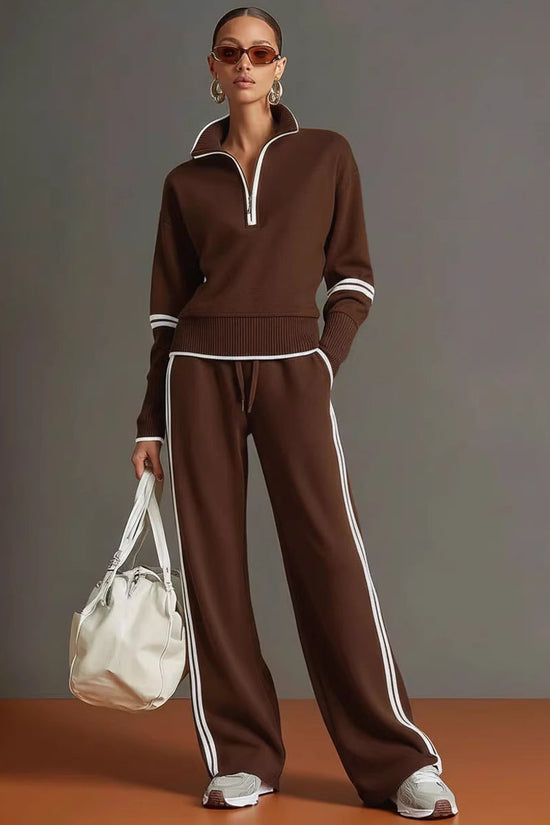 Women's Casual Fashionable Sports Long-Sleeve Suit 