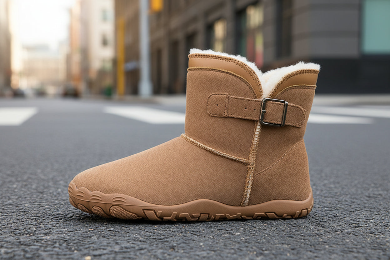 Unisex Warm Fleece-Lined Snow Boots – Anti-Slip Winter Boots for Men & Women - FitiqueFit