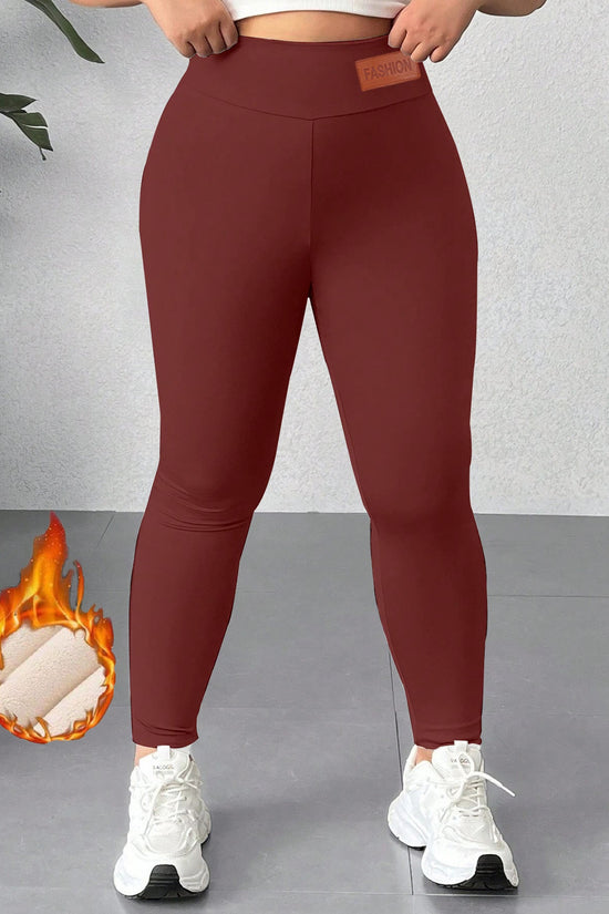 Plus Size Thermal Yoga PantsSet CJ US