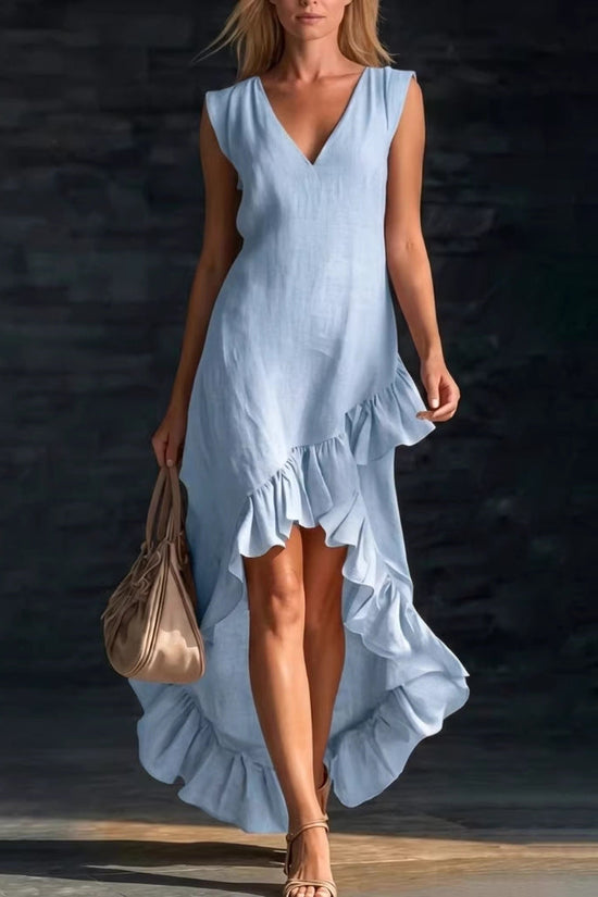 New Cotton-linen Long Dress For Women 