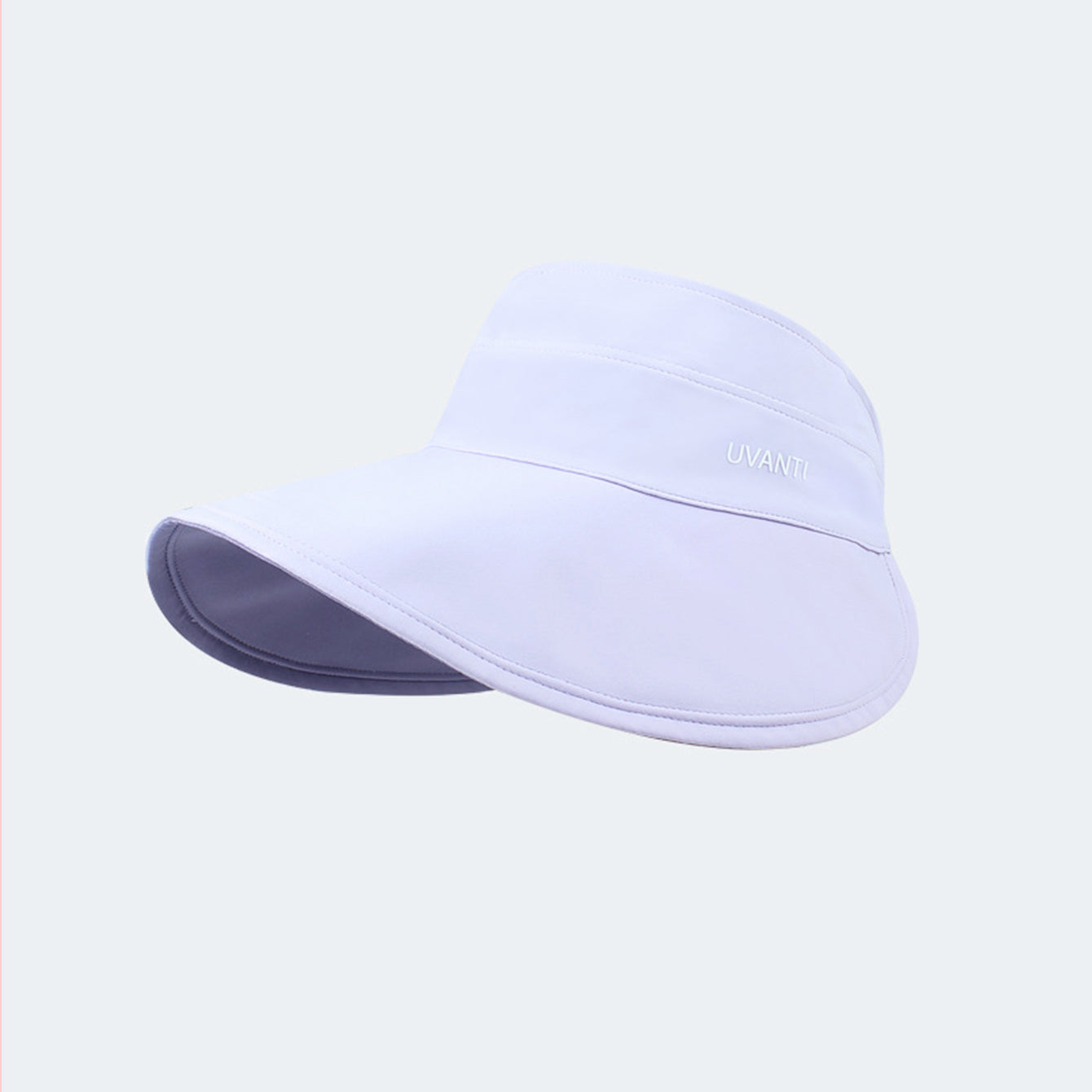 Solid-color Simple Double-sided Wide-brimmed Hat With Empty Crown, Light And Fresh Outdoor Wrap-around Style Large Brim, With Storage Function For Sun Protection. 