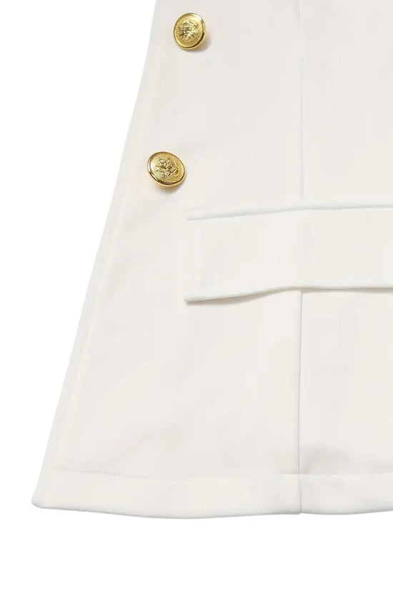 All Season Professional Women's Suit Set, Double Breasted Buttons, Gold Buttons, Essential For The Office, Women's Clothing For Autumn And Winter Seasons CJ US