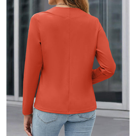 Women’s Plus‑Size Open‑Front Casual Blazer CJ US