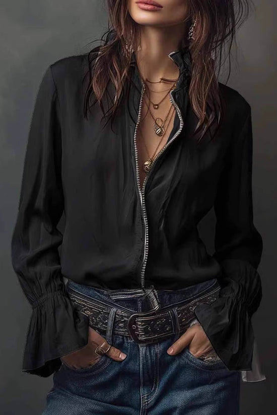 European And American Style Casual Resort Shirt For Women 