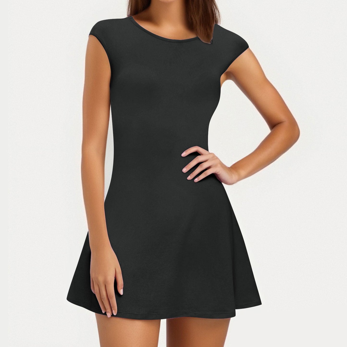 Sleeveless High-end Womens Midi Dress 