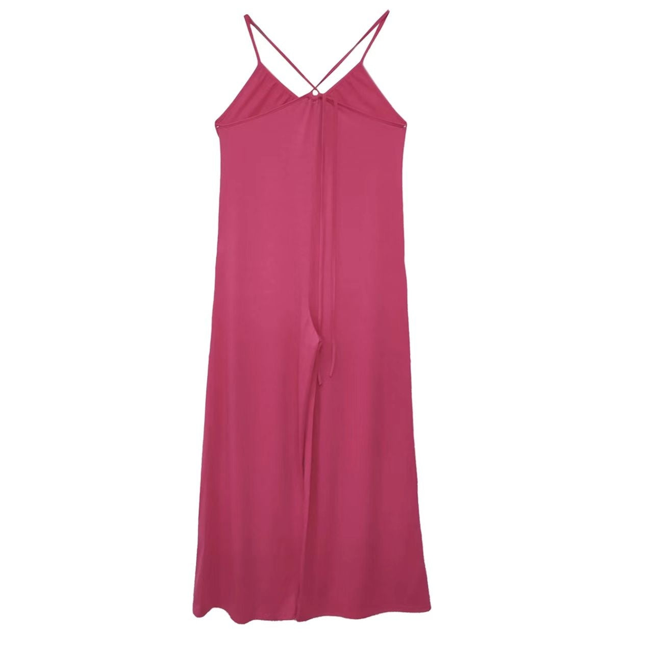 Women's New Cross Backless Wide Leg Camisole Skirt Jumpsuit CJ US