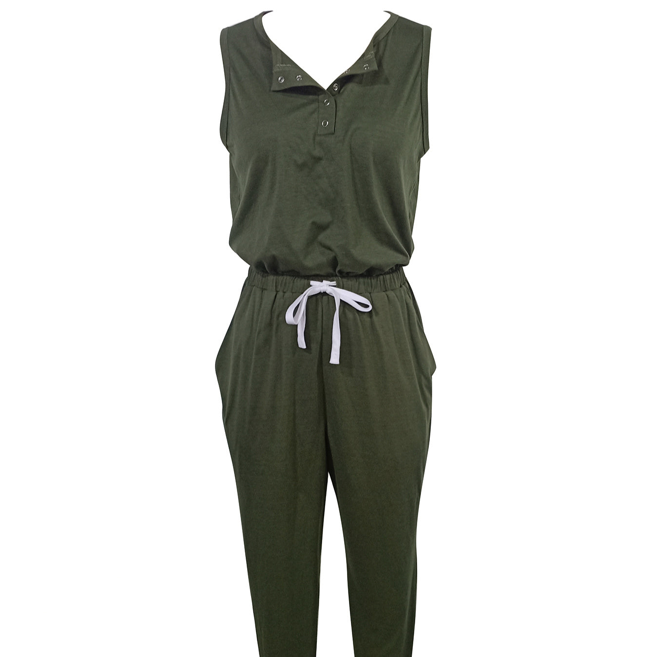 Women’s Off‑Shoulder Button Top & Pocket Pants Set CJ US
