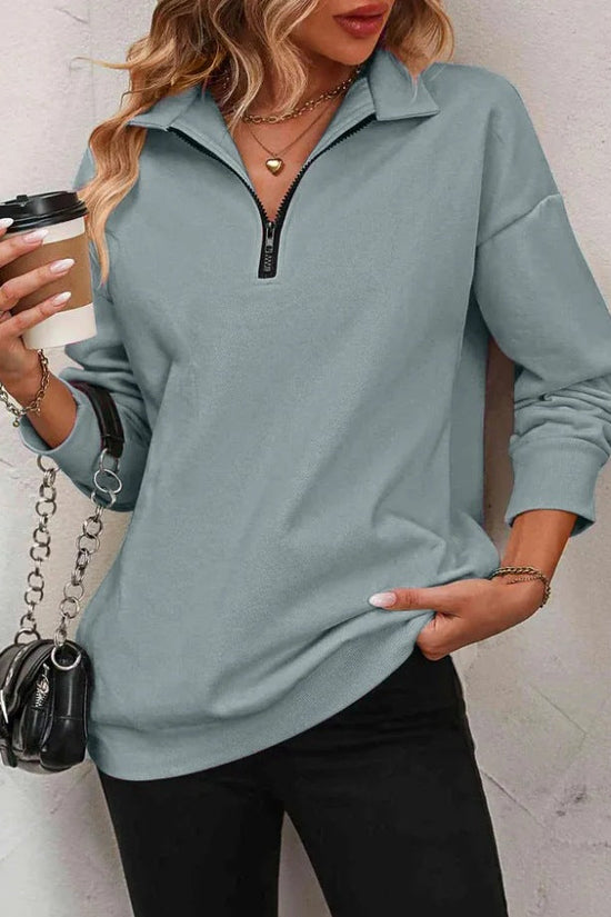 Women’s Zipper Turtleneck Pullover 