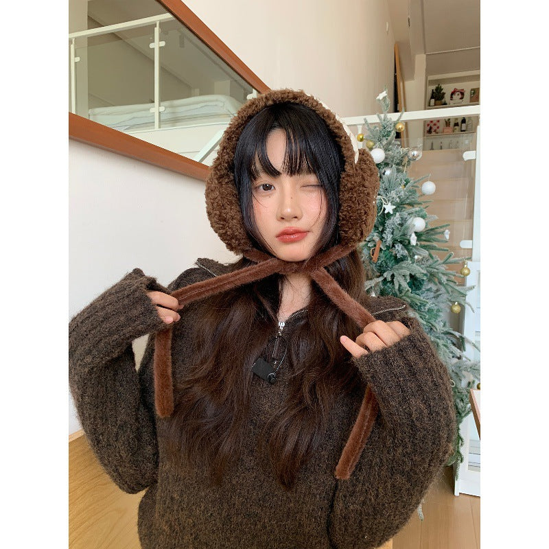 Women’s Fleece Ear Warmers – Warm Outdoor Cycling Ear Covers for Winter - FitiqueFit