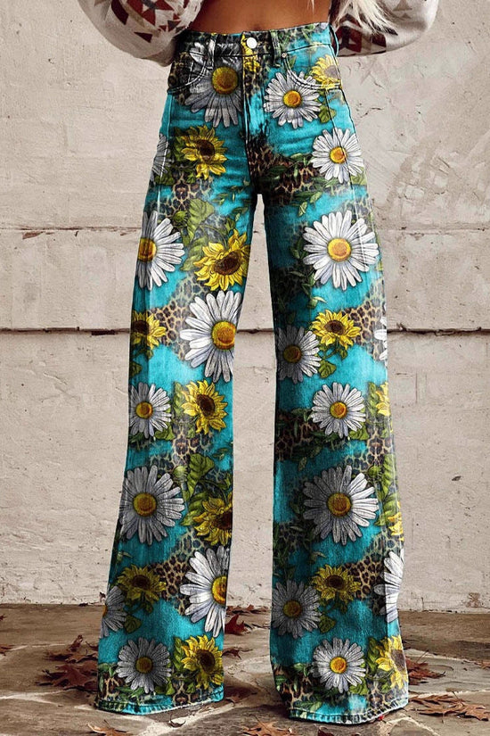 Women's Simple Pants With A Printed Pattern 