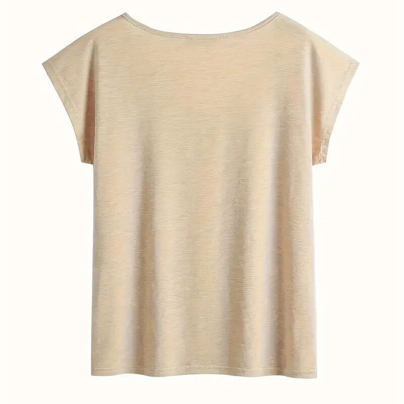 Short Sleeve T-Shirt Floral Heart Print Summer Casual Top CJ US