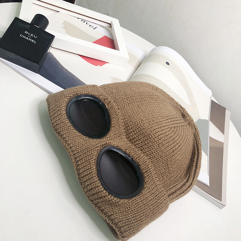 Women’s Pilot Wool Knit Hat – Winter Warm Knitted Aviator-Style Hat - FitiqueFit