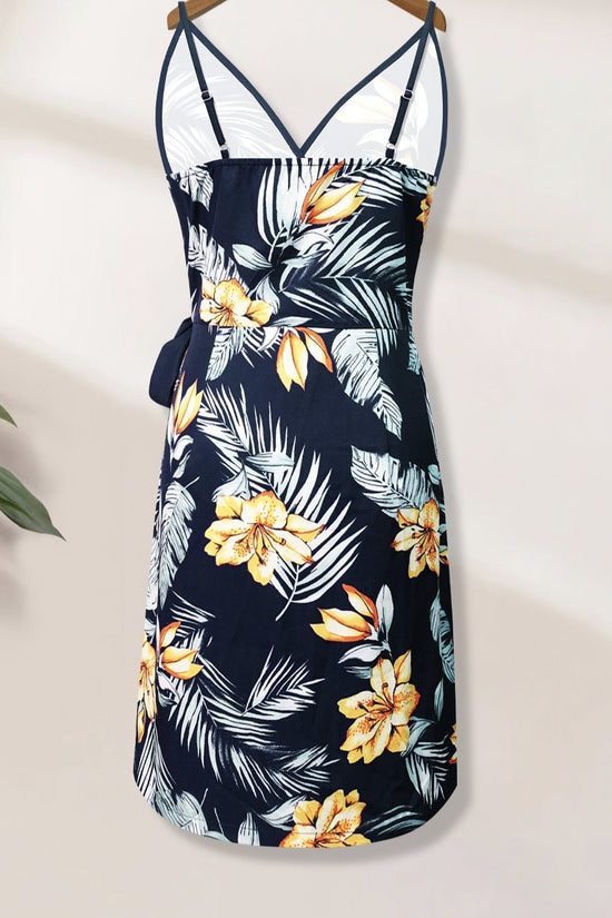 Ladies' Fashionable And Versatile Vacation Style Off Shoulder Lace Up Dress CJ